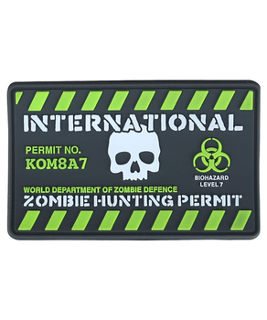 Шеврон/патч KOMBAT UK Zombie Hunting Permit Uni (kb-zhpp)