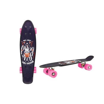 Скейт Пенни борд Penny board Skull для детей и подростков RL SC20402-4