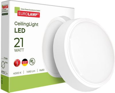Настенно-потолочный светильник Eurolamp LED Ceiling Light GM круглый (LED-NLR-21/40(GM))