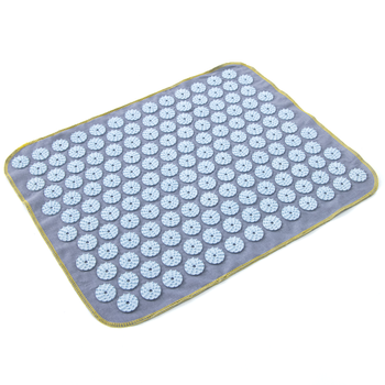 Масажний килимок Аплікатор Кузнєцова (акупунктурний голка для спини) OSPORT Lite 50 (apl-004) Сіро-небесний