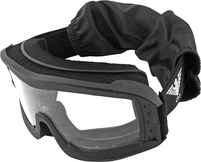 Набор баллистическая защитная маска KHS Tactical optics 25902A Черная + Светофильтр Max Fuchs Прозрачный (25902A_25912L)