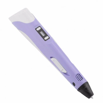 Ручка 3D Smart 3D Pen 2 c LCD дисплеем для рисования и творчества для детей Фиолетовый