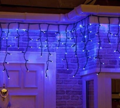 Гирлянда Дождь (уличный) ICE на 200 Led Синяя 10м