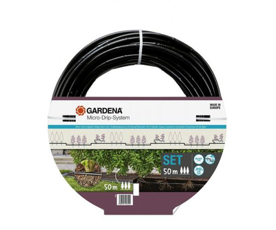 Комплект поливу Gardena Micro-Drip-System для рядного поливу 50 м, 1.6 л/год (13501-20)