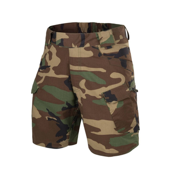 Шорты тактические мужские UTS (Urban tactical shorts) 8.5"® - Polycotton Ripstop Helikon-Tex US Woodland (Лесной камуфляж) S/Regular