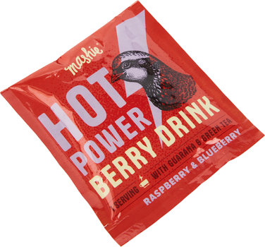 Упаковка концентрату безалкогольного напою Nordic Berry Mashie Hot Power Енергетичний чай із малини та чорниці 4 шт x 40 мл (4779041831664)