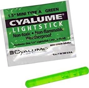 Химический источник света Cyalume Mini 1.5" GREEN 4 часа (НФ-00001045)