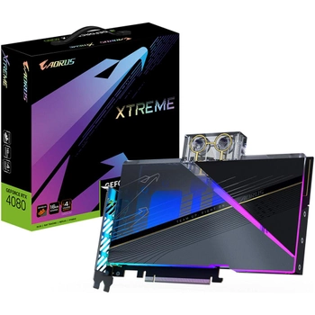 Видеокарта Gigabyte Aorus GeForce RTX 4080 16GB Xtreme WaterForce WB (GV-N4080AORUSX WB-16GD) [81704]