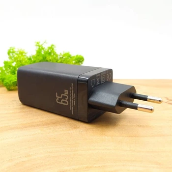Мощное сетевое зарядное устройство USAMS US-CC153 65W PD/QC