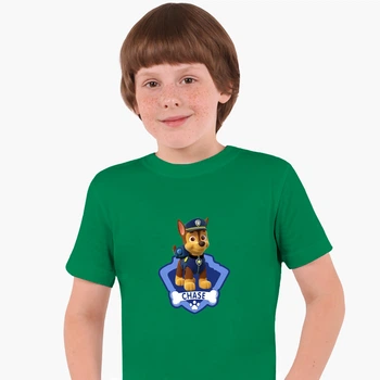 Детская футболка Щенячий патруль (PAW Patrol) (25186-1610) 122-128 см Хлопок Зеленый