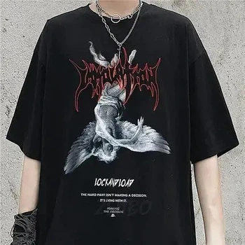 Футболка чорна LOYS аніме Harajuku M