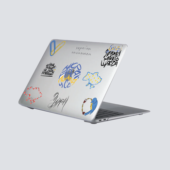 Пластиковий чохол-накладка для Apple Macbook Pro 16" 2019-2020 (A2141) Clear Україна понад усе