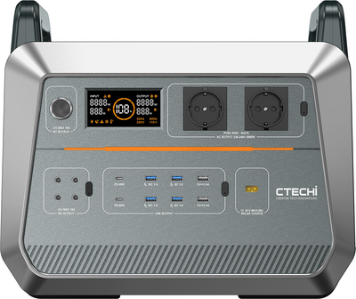 Зарядная станция CTECHi ST2000 Portable / 2000 Вт / 1536 Вт⋅ч / LiFePO4 (0614163804421)