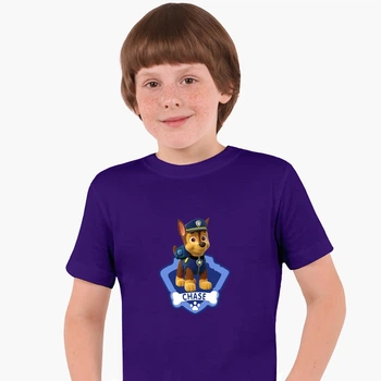 Детская футболка Щенячий патруль (PAW Patrol) (25186-1610) 122-128 см Хлопок Фиолетовый