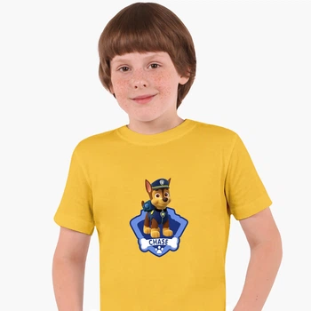 Детская футболка Щенячий патруль (PAW Patrol) (25186-1610) 104-110 см Хлопок Желтый