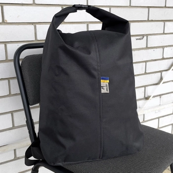 Баул-рюкзак влагозащитный тактический, вещевой мешок на 25 литров Melgo чёрный