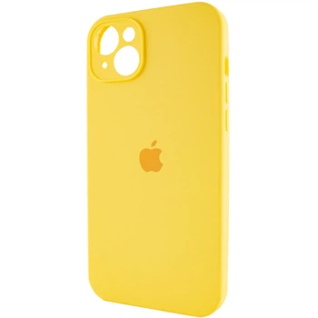Чехол Fiji Silicone Case Full Camera для Apple iPhone 15 бампер накладка с защитой камеры Bright Yellow