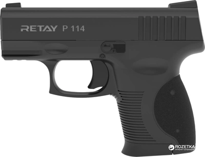 Стартовый пистолет Retay P 114 9 мм Black + Холостые патроны STS пистолетные 9 мм 50 шт (16059753_19547199)