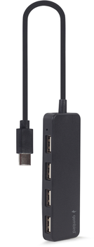 USB-хаб Gembird 4-port USB Type-C Black (UHB-CM-U2P4-01)