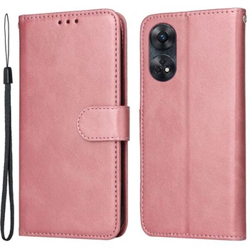 Чехол Deexe Classic Wallet для OPPO Reno 8T - Rose Gold