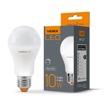 Світлодіодна дімерна лампочка VIDEX 10W E27 4100K 220V (VL-A60eD-10274)