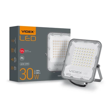 LED прожектор 30W 5000K питание 12-48V, IP65 VIDEX PREMIUM F2 (VL-F2-305G-12V)
