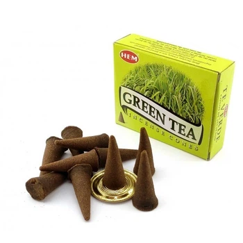 Благовония "Green Tea" "Зеленый Чай" Hem конусы 34635