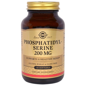Фосфатидилсерин Solgar (Phosphatidylserine) 200 мг 60 капсул SOL02208