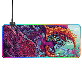 Игровая поверхность, коврик для мыши с подсветкой RGB Draco Speed 800x300x4 mm