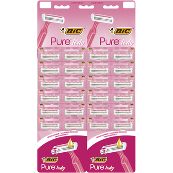 Бритва Bic Pure 3 Lady Pink 24 шт. (3086123395145)