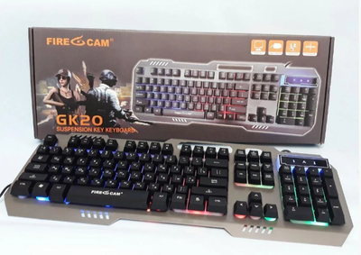 Игровая клавиатура с подсветкой Fire Cam GK20