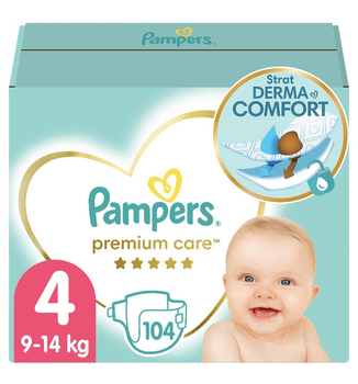 Подгузники Pampers Premium Care 4 (9-14 кг) на 104 шт.