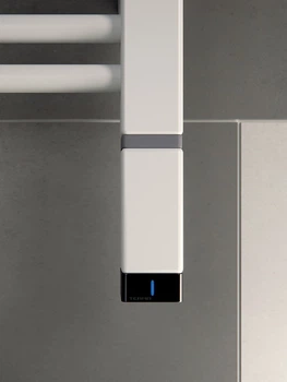 Тен для рушникосушки Terma ONE 30x30 з регулятором, 300 Вт, колір білий матовий (прихований монтаж кабеля)