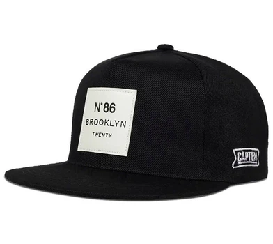 Кепка Снепбек логотип Brooklyn N86 (Бруклін) з прямим козирком Чорний, Унісекс WUKE One size