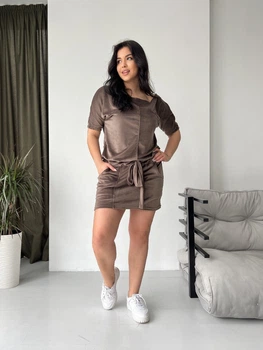 Женское Платье Lenato Monica46-50 мокко