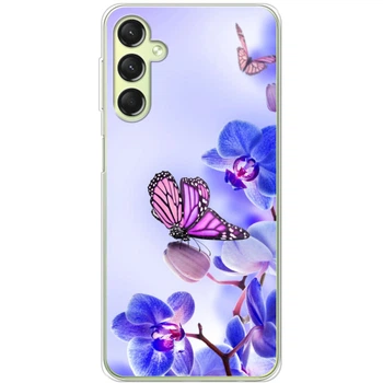 Силиконовый чехол BoxFace Samsung Galaxy A24 (A245) Orchids and Butterflies (46603-up673)