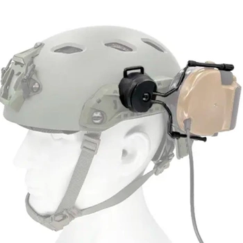 Адаптеры крепления BauTech на шлем к активным наушникам Черный (1012-302-00)