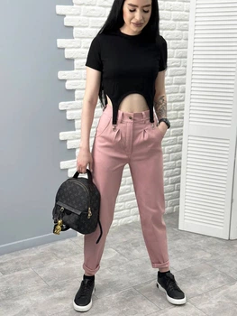 Fashions • Жіночі штани Jennifer Fashions 46 пудра (1701-фг)