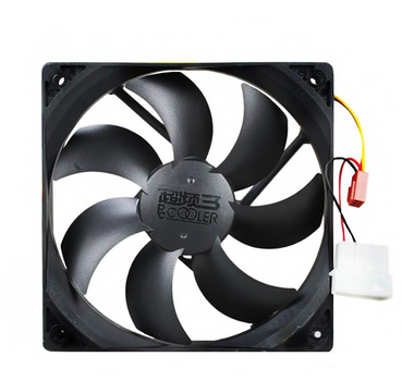 Вентилятор PCCooler F122 (16398), 120х120х25мм, 3-pin+Molex, Black
