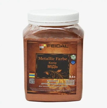 Емаль акрилова Feidal Metallic Effect (мідь) 0,8л