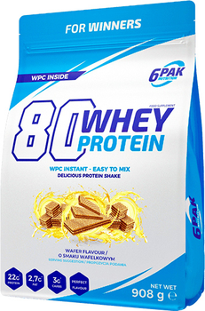 Białko 6PAK 80 Whey Protein 908 g Wafer (5902811811439)