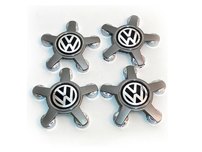 Колпачки на диски Volkswagen черные звезда 135x57мм заглушки на литые диски