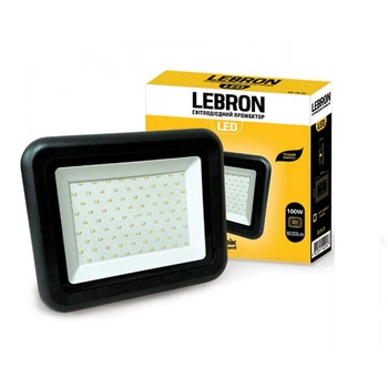 Светодиодный прожектор 100W Lebron влагозащищенный 6500K 8000Lm IP65 LF