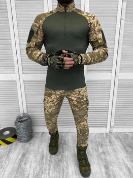 Тактичний військовий костюм Faster ( Убакс + Штани ), Камуфляж: Піксель, Розмір: M