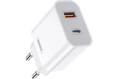 Зарядний пристрій Remax USB-C 20W PD + USB-A QC3.0 (RP-U68)