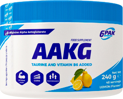 6PAK AAKG 240 g Jar Lemon (5902811811057)
