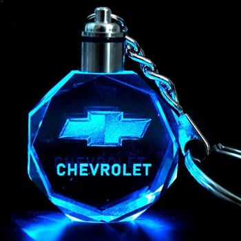 Светящийся брелок Chevrolet Keychain автоматическое свечение разными цветами