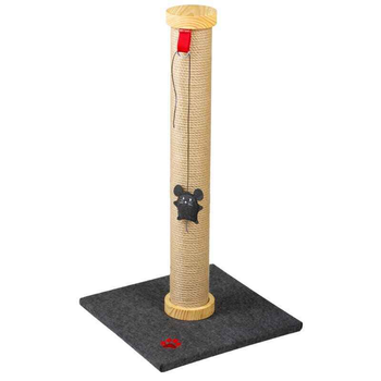 Кігтеточка-стовпчик із іграшкою для котів Red Point Scratch Standard 40х40х76 см