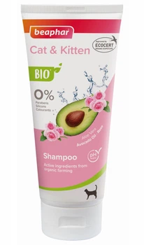 Шампунь для взрослых котов и котят Beaphar Bio Shampoo Cat & Kitten 200 мл (8711231122899)