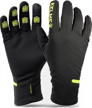 Перчатки тренировочные Kelme WARM GOLVES черно-желтые L 9886405.9010